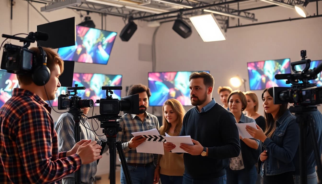 Video production at Oronto video production company showcasing a creative collaborative process.