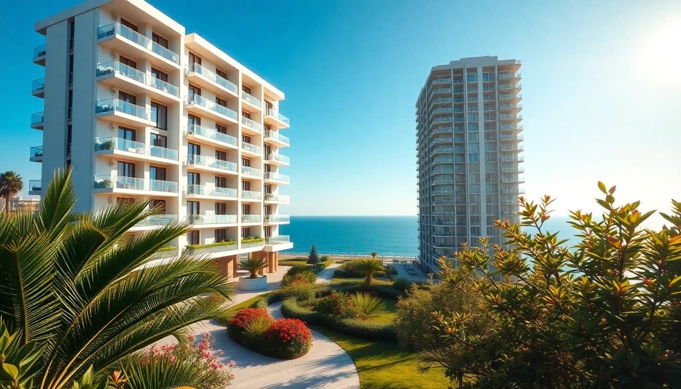 Stunning apartments for sale in Alanya, Turkey, with Mediterranean views and modern design.