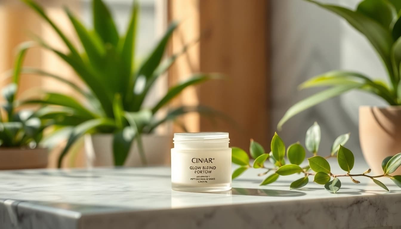 Reveal the transformative power of Glow Blend in a stunning spa setting and its soothing effects.