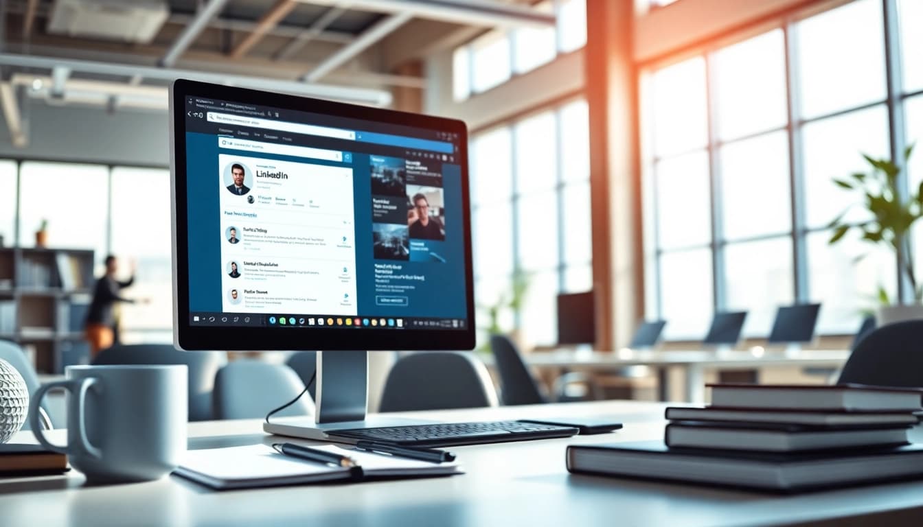 Analyze linkedin search data extraction results on a professional workspace.