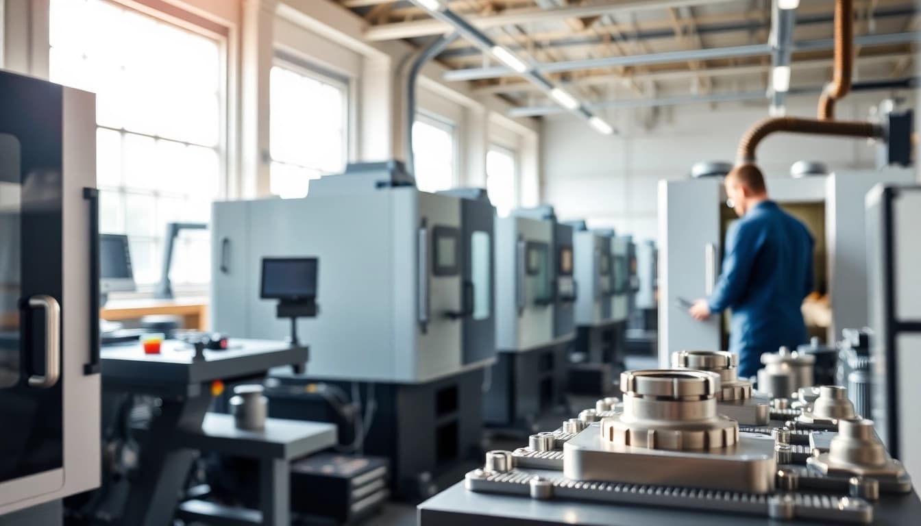 View of Chiheng Custom CNC Machining in action, highlighting precision and advanced technology.