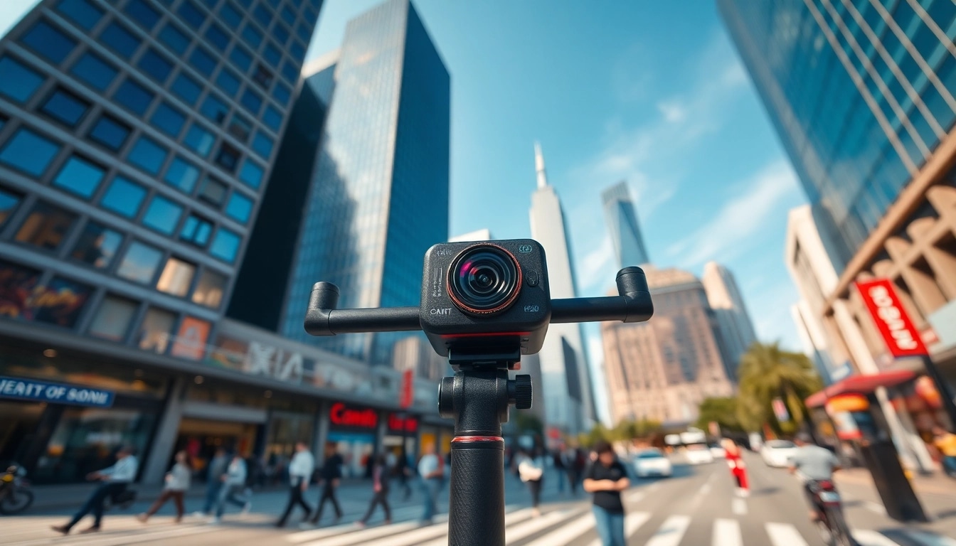 Capture stunning dynamic shots with the insta360 antigravity a1 in an urban setting.