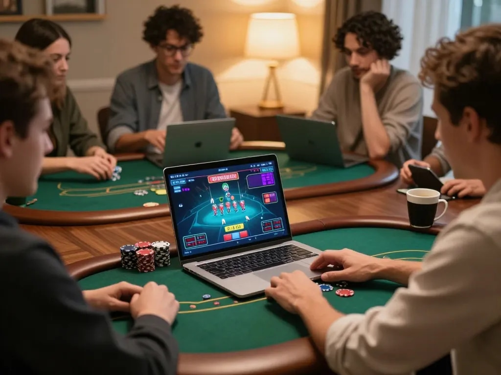 Experience the excitement of online poker at 888newcasino from a cozy home setup.