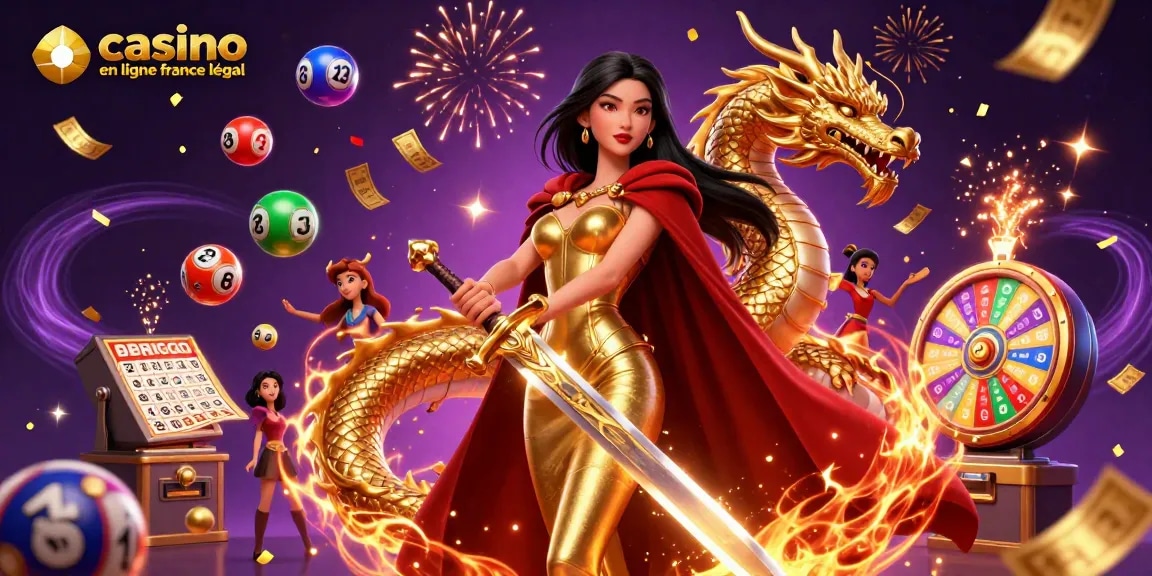Vivez l'excitation au casino en ligne france légal avec des éléments de jeu dynamiques tels que des boules de loto colorées et des roues tournantes.