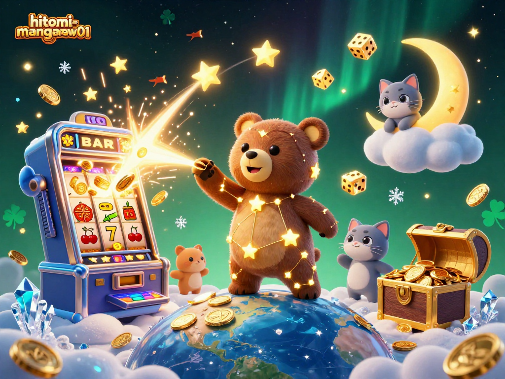 Engage with hitomi-mangaraw01 to uncover jackpot riches in this vibrant casino scene.