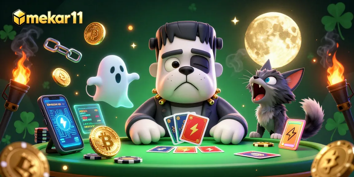 Experience thrilling gaming with mekar11 as our characters deal cards in an exciting casino atmosphere.