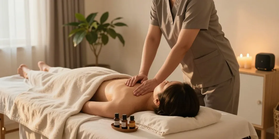 Experience calming 신촌출장안마 with a professional therapist in a serene setting.