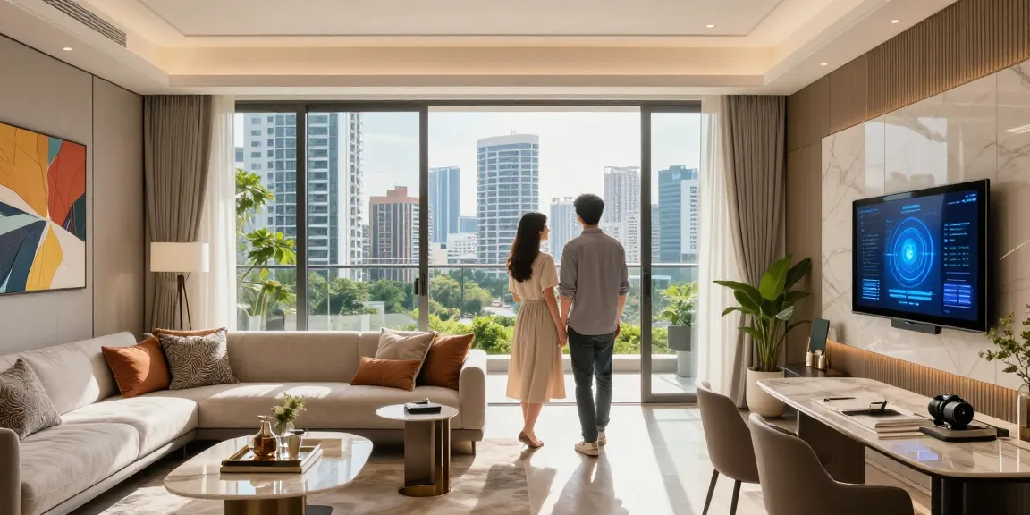Tanjong Rhu Residences show flat showcasing modern luxury living with panoramic views and contemporary design.