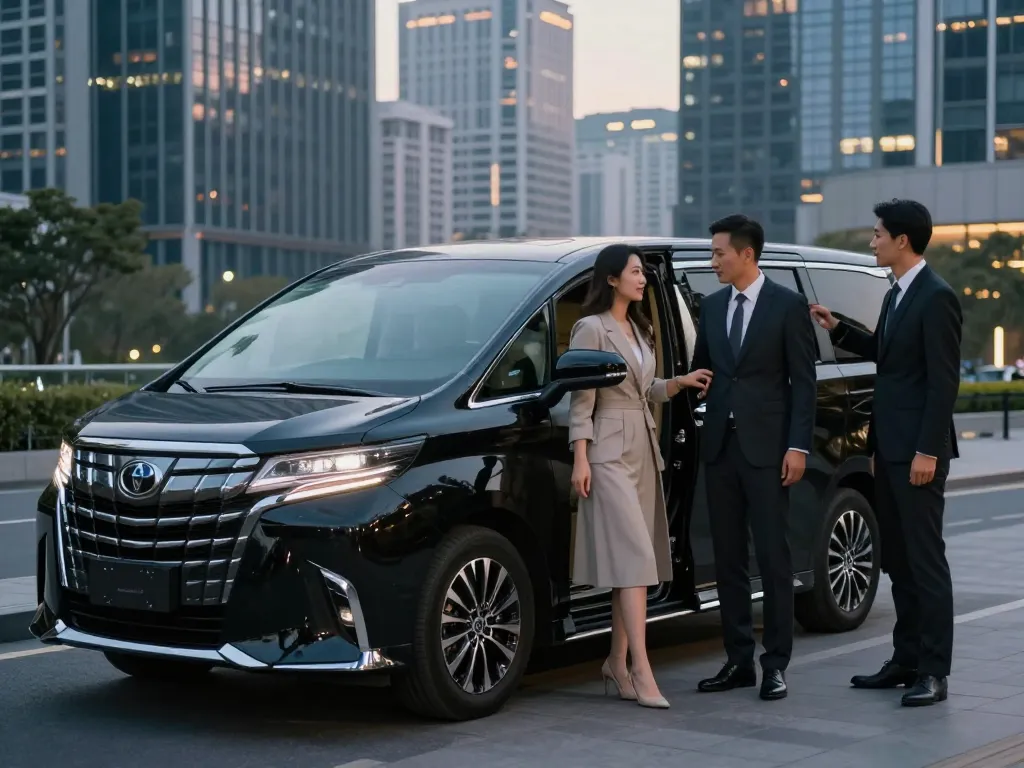 cho thuê xe Toyota Alphard mang đến trải nghiệm du lịch sang trọng cho các cặp đôi ở khu đô thị