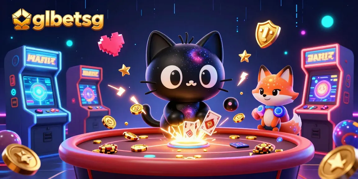 Place bets with gglbetsg at a cosmic casino table surrounded by colorful gaming elements.