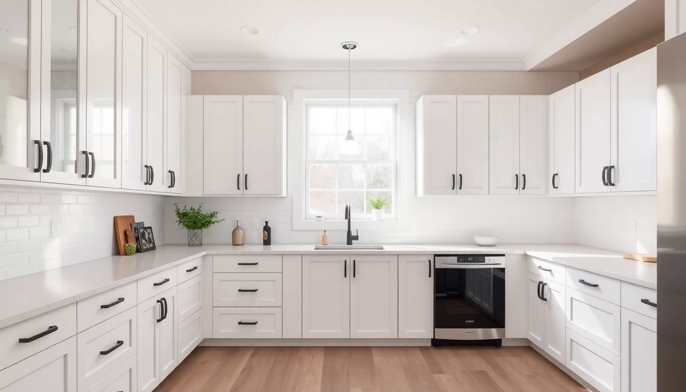 Engaging cabinet refacing transformation in Saint Petersburg FL kitchen, showcasing modern design.