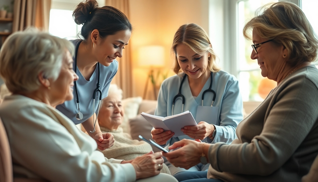 Dedicated senior caregivers austin tx providing compassionate assistance to elderly clients in a comfortable home.