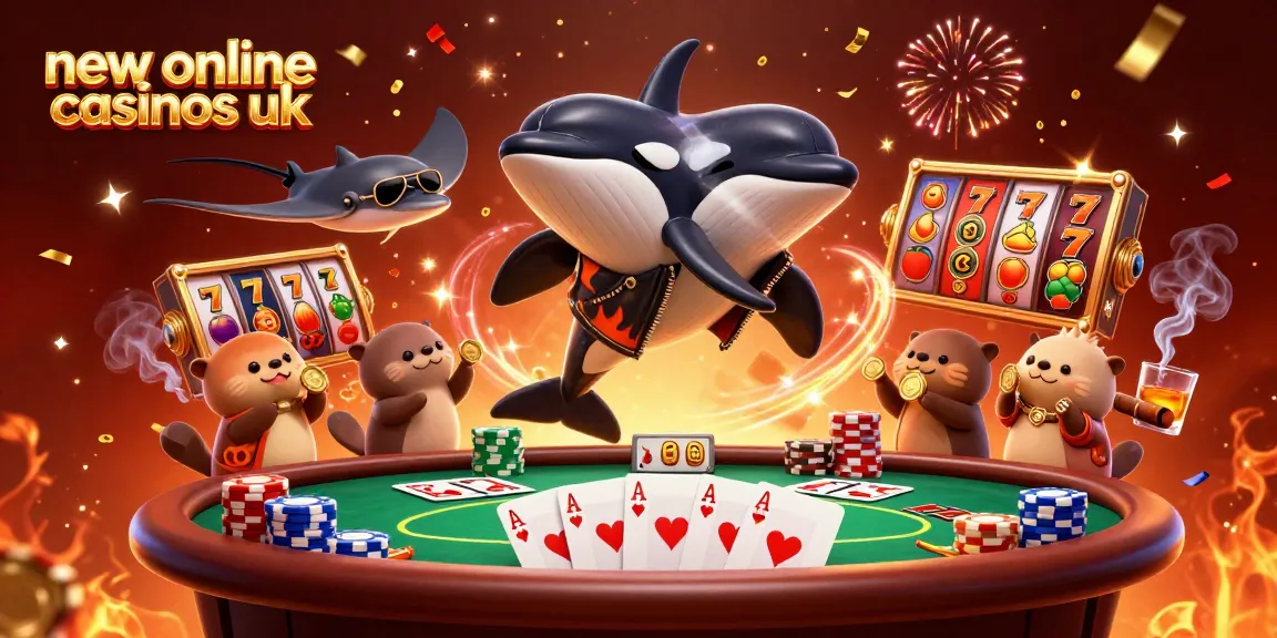 Engage with new online casinos uk featuring lively characters in a vibrant casino scene.