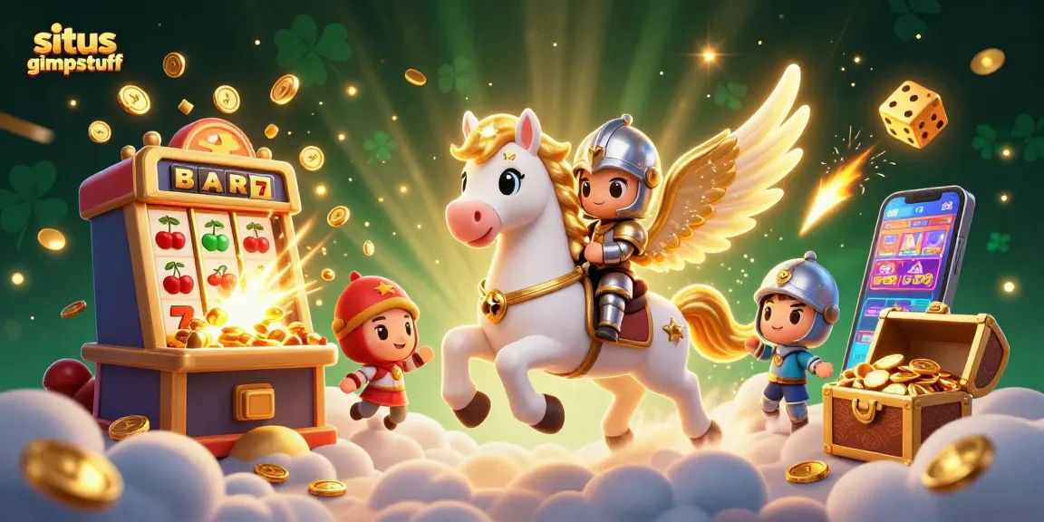 Spin jackpots and win at situs gimpstuff with exciting 3D casino elements in a vibrant fantasy scene.