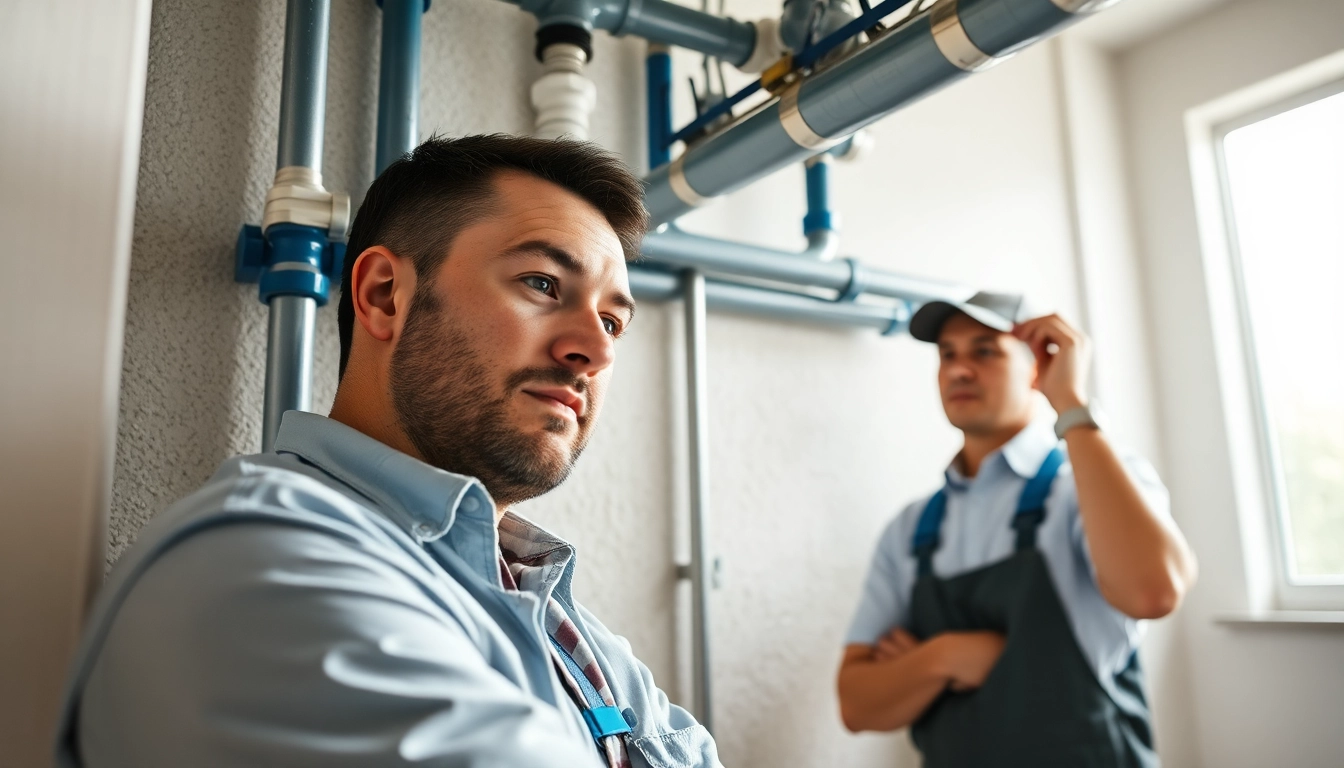 Experienced technician providing whole house repiping services Clearwater FL in a modern home setting.