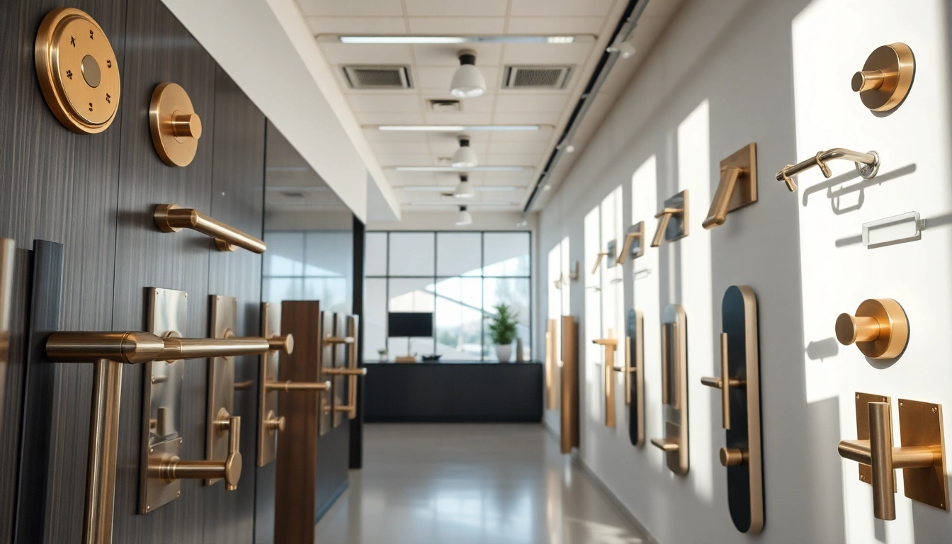 Showcase of diverse door handles highlighting Door Handle Suppliers quality and craftsmanship.