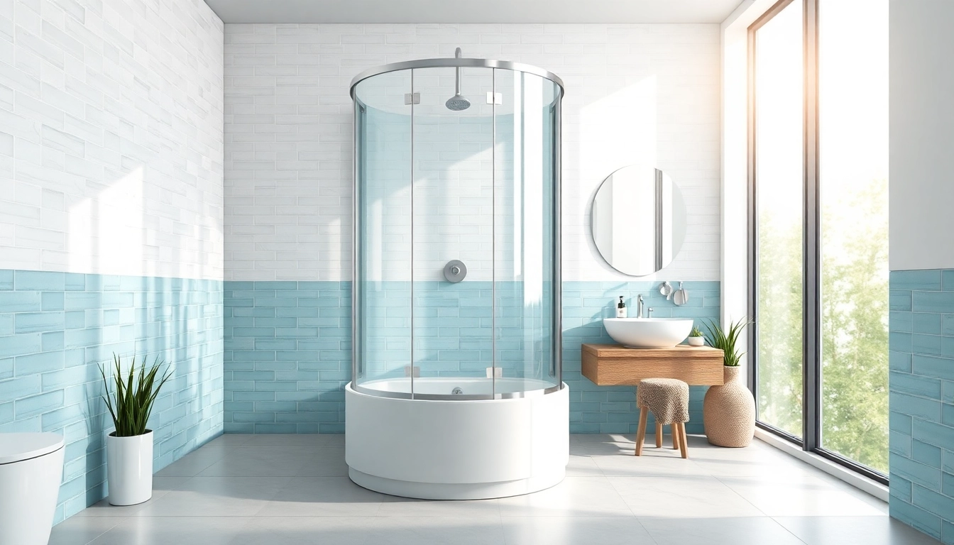 Moderne sonni Duschkabine mit eleganten Glasflächen und stilvollen Accessoires im Badezimmer.