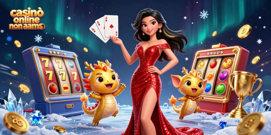 Scopri il mondo emozionante dei casinò online non AAMS con simboli di slot vivaci ed elementi di gioco.