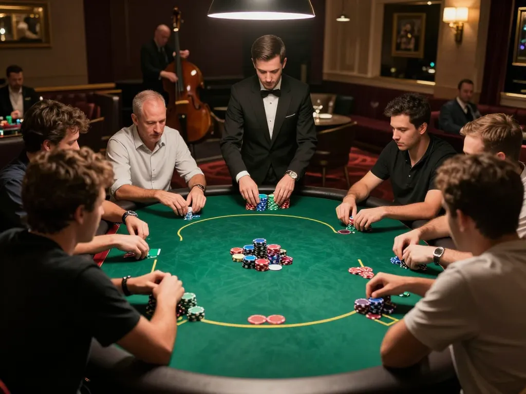 Players engaged in strategic gameplay at a VIP table while aiming for winning hands at TG88 casino