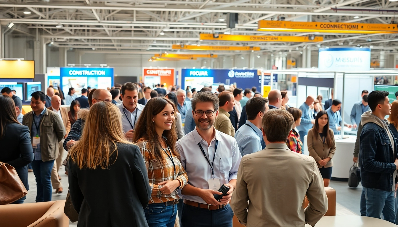 Engaging construction networking events gathering with professionals exchanging ideas and knowledge.
