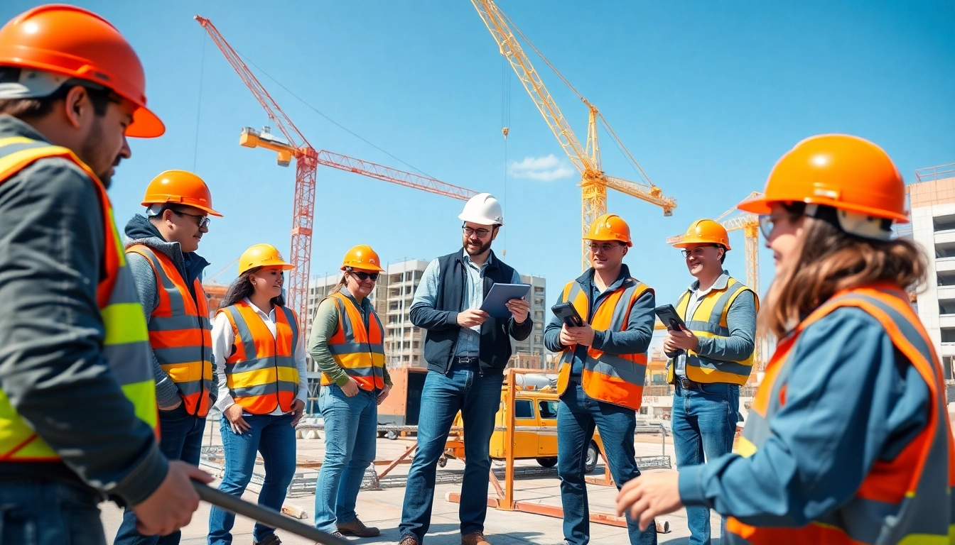 Learn about construction training programs at a vibrant training site with engaged trainees and instructors.