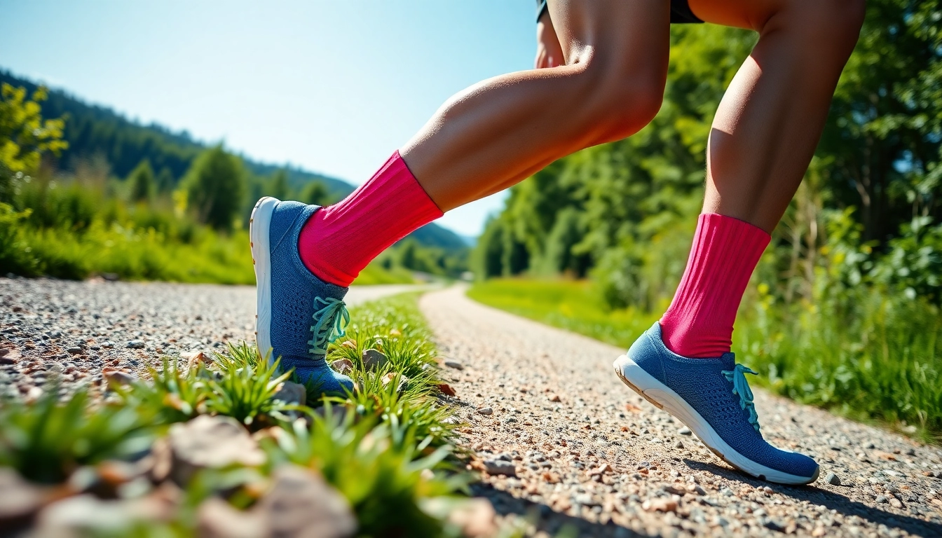 Experience the comfort of performance running socks with superior fit and cushioning for runners.