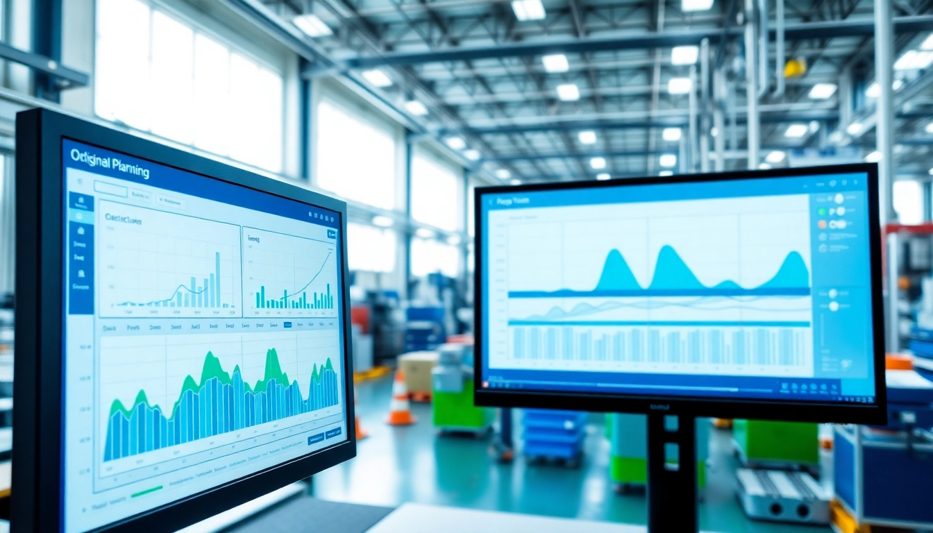 Visualize advanced planning system dashboard with efficient manufacturing processes.