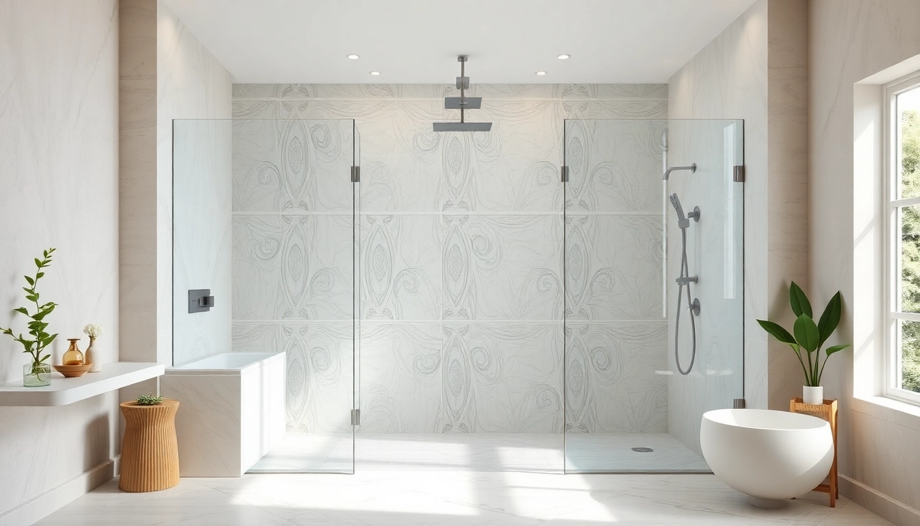 Admiring elegant showers Australia featuring modern design with natural lighting.
