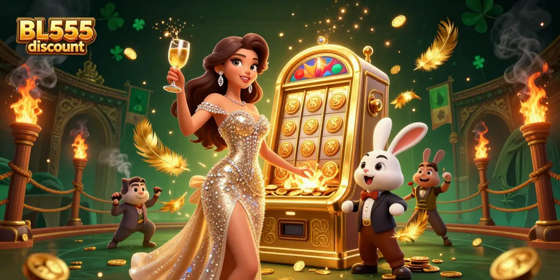 Experience the thrill of winning with BL555 discount, where vibrant casino elements create an immersive gaming atmosphere.