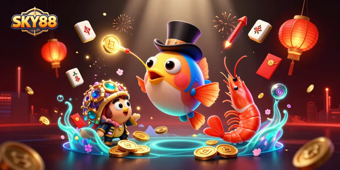 Engage with SKY88's vibrant gaming universe in this captivating underwater scene.