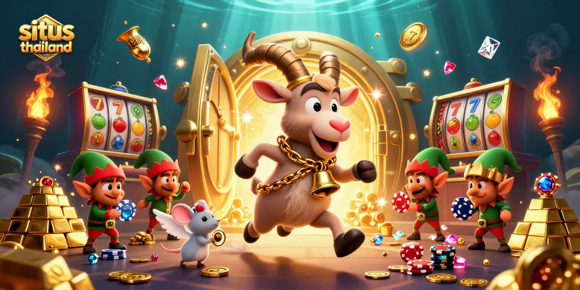 Engage in exciting gaming at situs thailand with festive casino scenes and captivating characters.