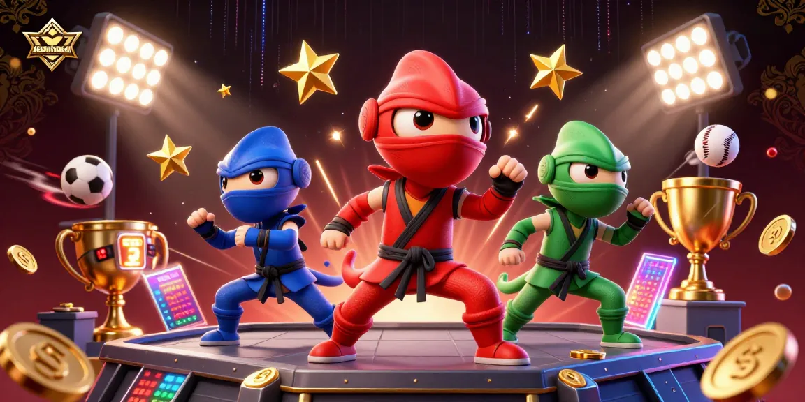 Engage with the dynamic keonhacai scene as colorful chameleons showcase synchronized sports betting action.