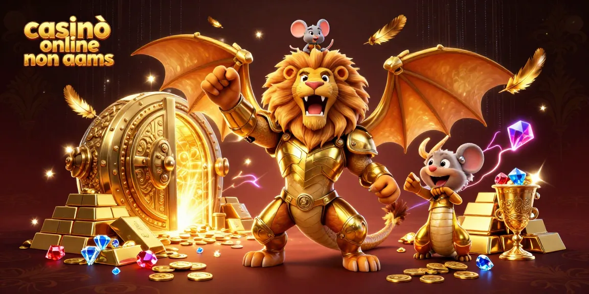 Gioca al casinò online non AAMS con una chimera trionfante e elementi di tesoro.