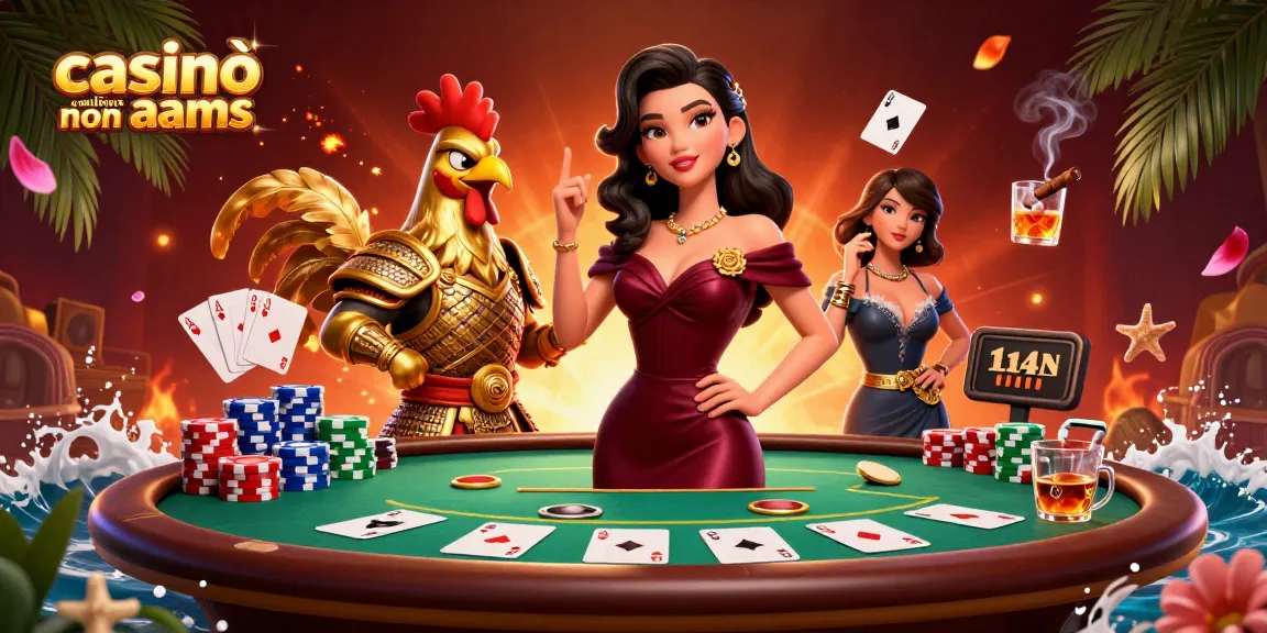 Vinci alla grande nei casinò online non aams con personaggi glamour e elementi di poker
