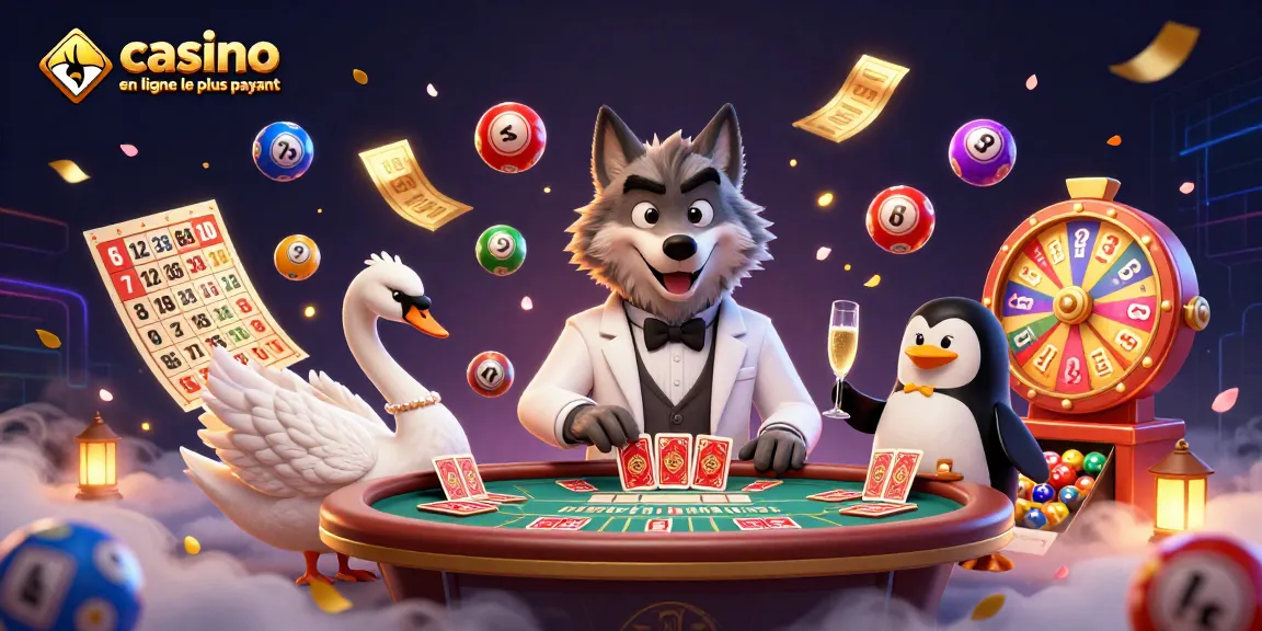 Découvrez le casino en ligne le plus payant avec cette illustration captivante de jeux et de gains.
