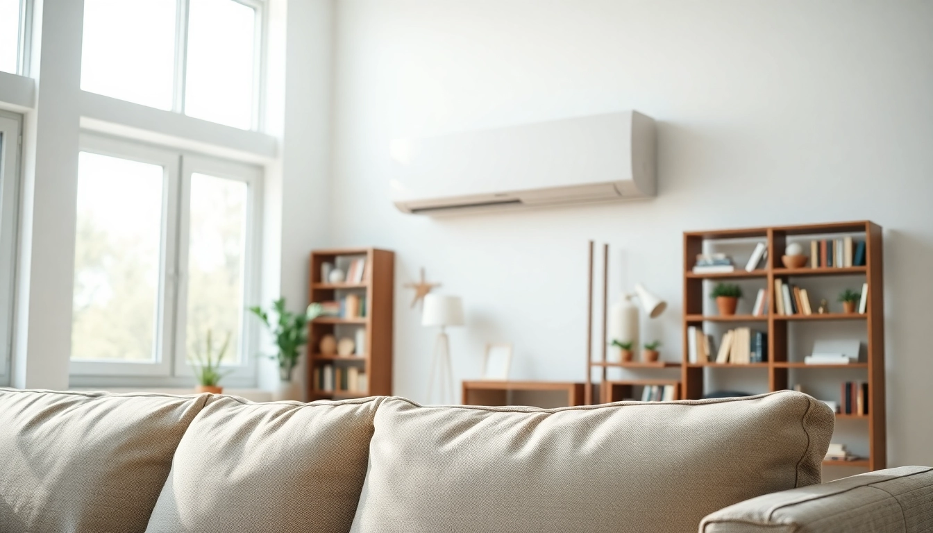 Enhance comfort with a daikin mini split ac installed in a modern living room.