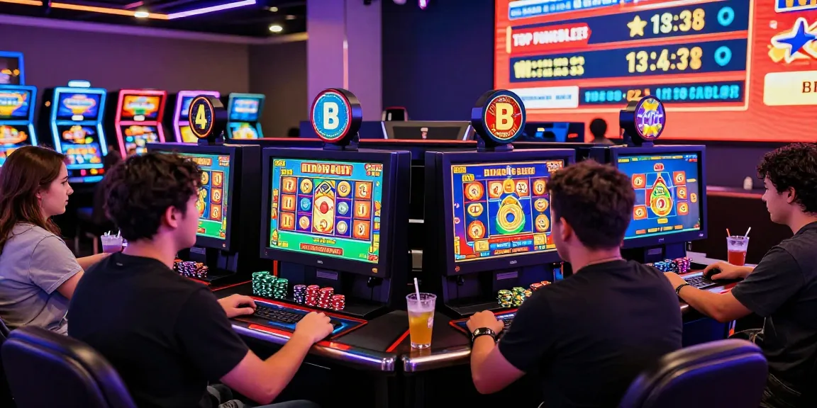 Exciting Bonus Buy slots gaming experience at https://chagency.co.uk showcasing players enjoying vibrant screens, chips, and cocktails.