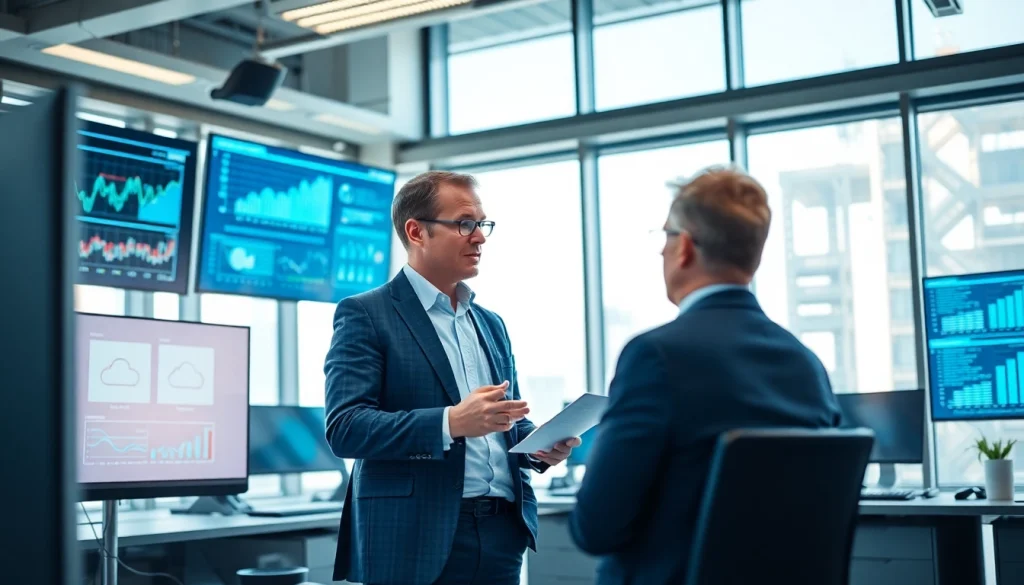 Best MSP for virtualization and storage consultant collaborating in a modern office