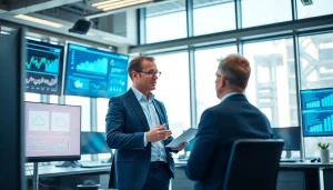 Best MSP for virtualization and storage consultant collaborating in a modern office