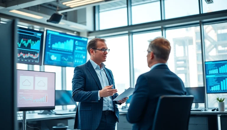 Best MSP for virtualization and storage consultant collaborating in a modern office