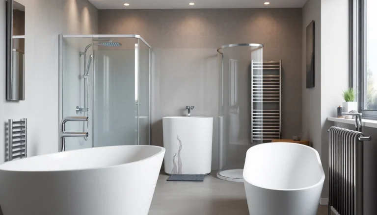 Sonni sanitär bietet hochwertige Badezimmerprodukte wie Duschen und Heizkörper an.