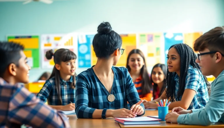 Engaged students in a learning environment focusing on Education activities.