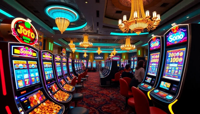 Menangkan permainan toto slot online dengan mesin slot bercahaya dan pemain yang bersemangat.