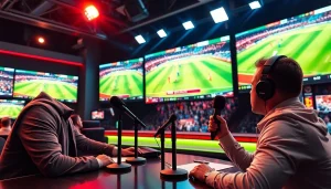 스포츠중계의 생생한 순간을 전하는 전문 방송 스튜디오