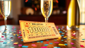 Menangkan toto togel resmi dengan tiket yang berwarna-warni di atas meja.