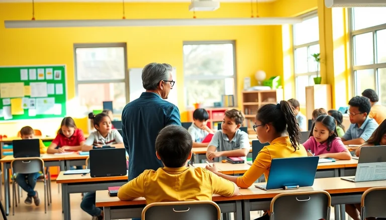 Engaged students participating in an interactive Education session led by a professional educator.