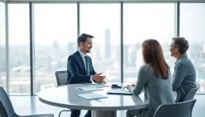 카드깡에 대한 전문가의 설명 장면, 믿음직한 사무실 환경에서 진행