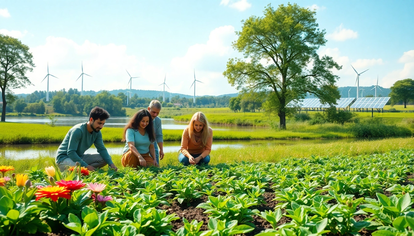 Showcasing sustainable living practices at https://www.unsustainablemagazine.com, this image features diverse individuals in nature.