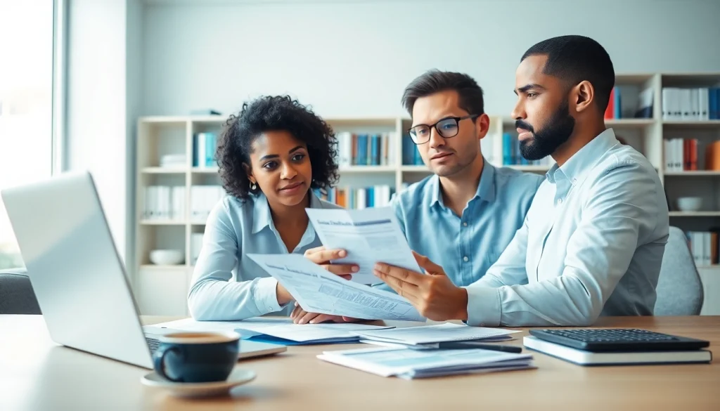 카드 한도 현금화를 위한 전문가가 금융 자료를 검토하는 모습