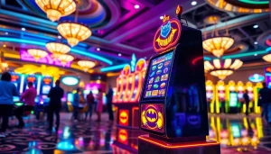 Putar batman138 slot yang menarik di mesin slot dengan lampu berwarna-warni yang memikat.